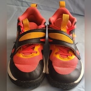 Nike Girl Shoes Size 1 black/pink/white/mustard yellow colors